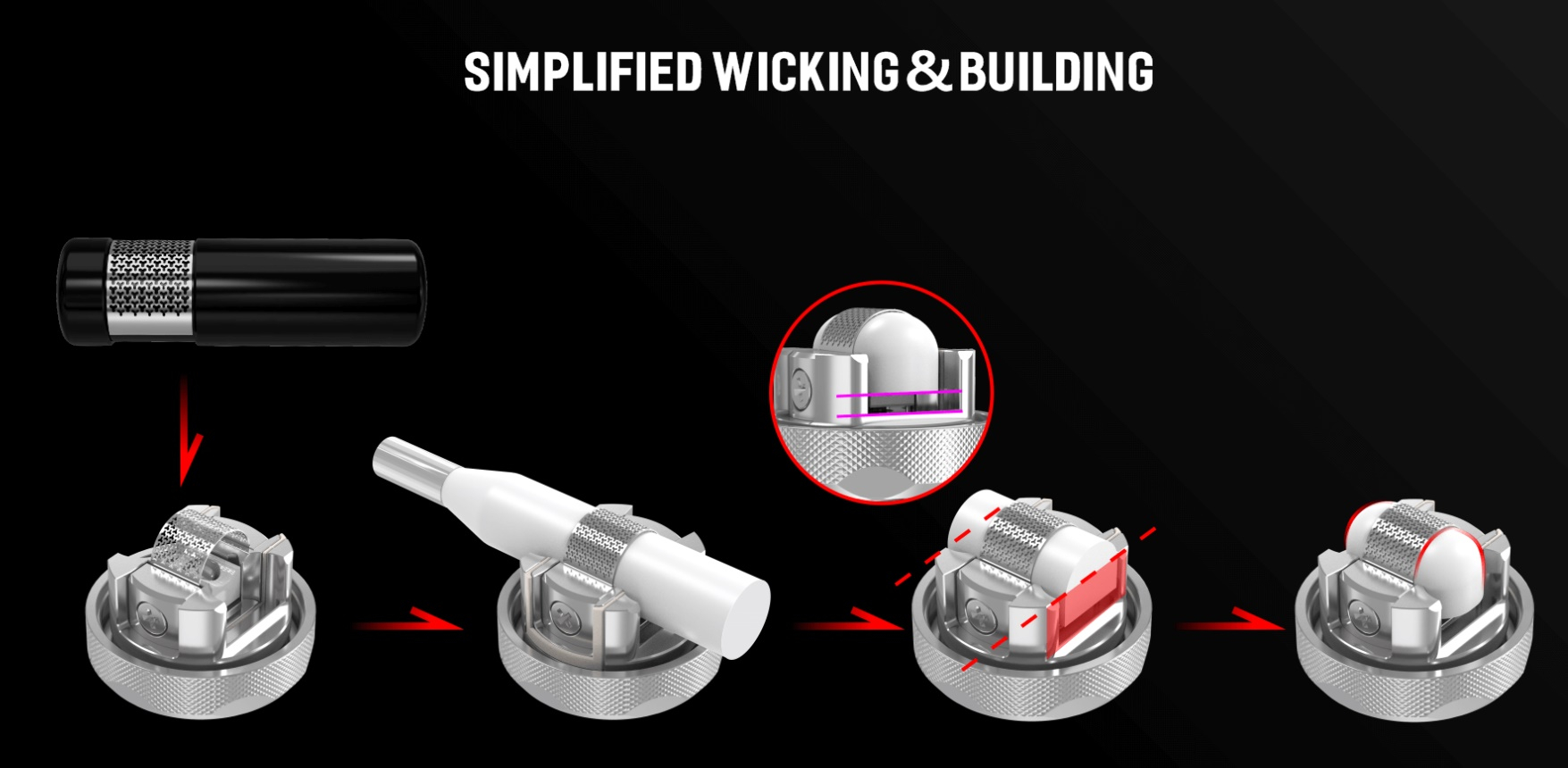 Damn Vape Doom X RTA wie zu wickeln