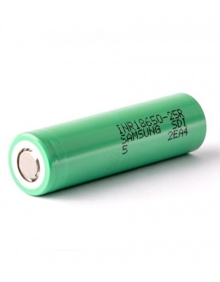 Samsung INR18650 25R 2500mAh 3,6V - 3,7V Samsung 25R 2500mAh (25A)