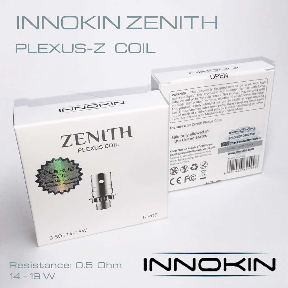 Innokin Zenith Coils Plexus box Innokin Zenith Coils