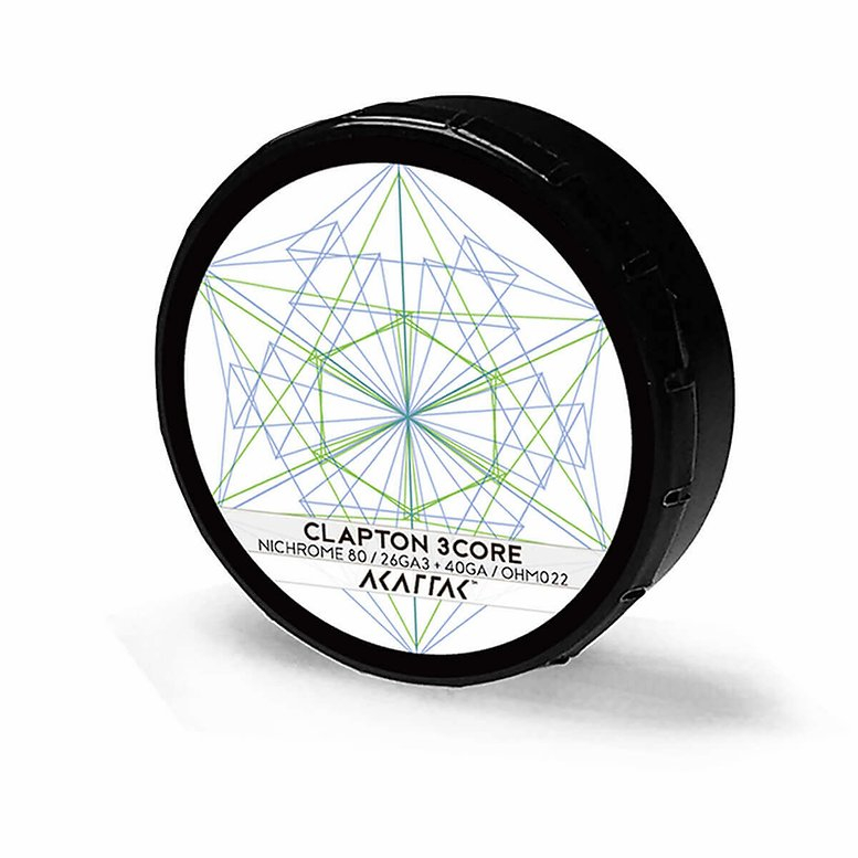 Akattak 3-Core Clapton Ni80 Ansicht Dose Akattak 3-Core Clapton Ni80