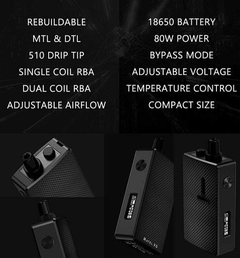 Mechlyfe Ratel XS AIO 80W Features