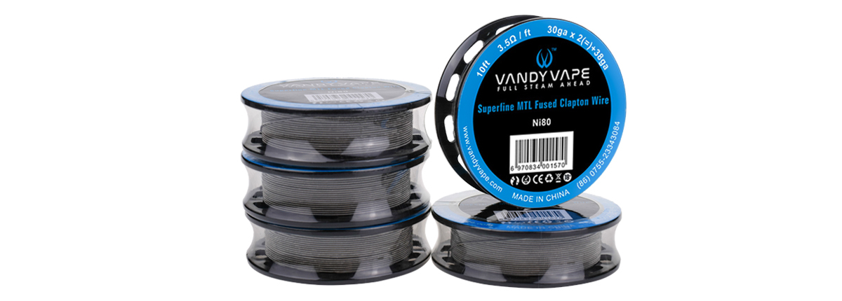Vandy Vape Superfine MTL Clapton Ansicht Vandy Vape Superfine MTL Clapton-SS316L Superfine MTL Clapton